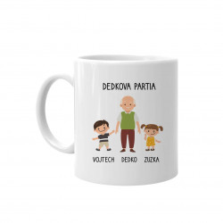 Dedkova partia - keramický hrnček s potlačou - personalizovaný produkt