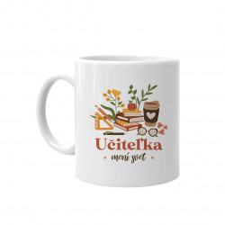 Učiteľka mení svet - keramický hrnček s potlačou