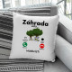 Záhrada volá - musím ísť - vankúš s potlačou