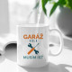 Garáž volá, musím ísť - keramický hrnček s potlačou