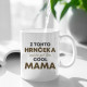 Z tohto hrnčeka môže piť len cool mama - keramický hrnček s potlačou
