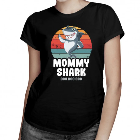 Mommy shark (doo doo doo) - dámske tričko s potlačou