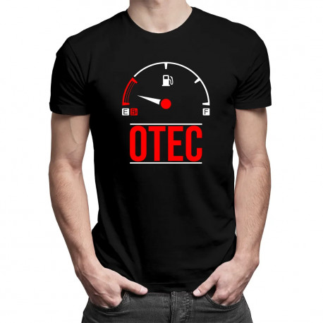 Otec - low fuel - pánske tričko s potlačou