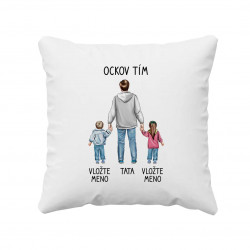 Ockov tím - vankúš s potlačou - personalizovaný produkt