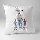 Ockov tím - vankúš s potlačou - personalizovaný produkt