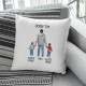 Ockov tím - vankúš s potlačou - personalizovaný produkt