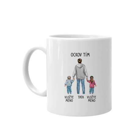 Ockov tím - keramický hrnček s potlačou - personalizovaný produkt