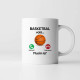 Basketbal volá, musím ísť - keramický hrnček s potlačou