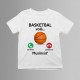 Basketbal volá, musím ísť - detské tričko s potlačou