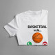Basketbal volá, musím ísť - detské tričko s potlačou