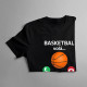 Basketbal volá, musím ísť - detské tričko s potlačou