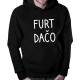 Furt dačo - pánska mikina s kapucňou