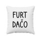 Furt dačo - vankúš s potlačou