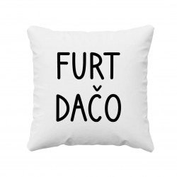 Furt dačo - vankúš s potlačou