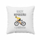 Nikdy nepodceňuj cyklistu - vankúš s potlačou