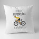 Nikdy nepodceňuj cyklistu - vankúš s potlačou