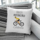 Nikdy nepodceňuj cyklistu - vankúš s potlačou