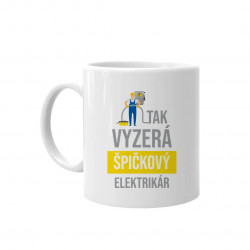 Tak vyzerá špičkový elektrikár - keramický hrnček s potlačou