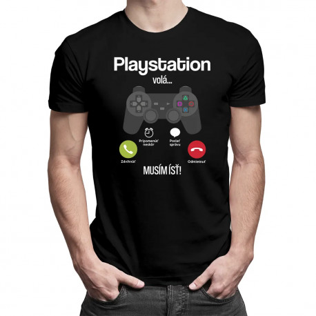 Playstation volá, musím ísť - pánske tričko s potlačou