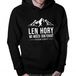 Len hory mi môžu diktovať podmienky - pánska mikina s kapucňou