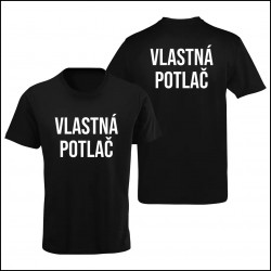 Pánske tričko s vlastnou potlačou obojstrannou