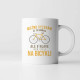 Možno vyzerám, že ťa vnímam, ale v hlave idem stále na bicykli - keramický hrnček s potlačou