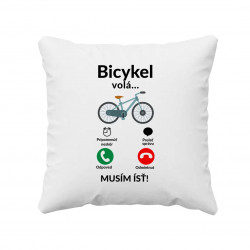 Bicykel volá - musím ísť v2 - vankúš s potlačou