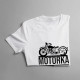 Motorka - lacnejšie ako terapia - dámske tričko s potlačou