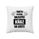 Takto vyzerá najlepší kňaz na svete - vankúš s potlačou