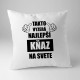 Takto vyzerá najlepší kňaz na svete - vankúš s potlačou