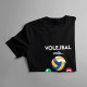 Volejbal volá, musím ísť - dámske tričko s potlačou