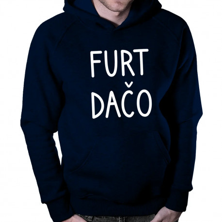 Furt dačo - pánska mikina s kapucňou