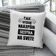 Tak vyzerá najlepšia sestra na svete - vankúš s potlačou