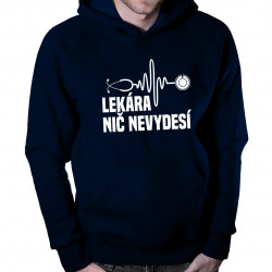 Lekára nič nevydesí - Pánska a dámska mikina s kapucňou