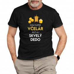 Som super včelár, ale aj skvelý dedo - pánske tričko s potlačou