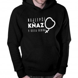 Najlepší kňaz v celej dedine - pánska mikina s kapucňou