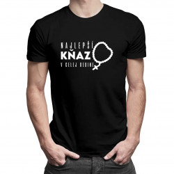 Najlepší kňaz v celej dedine - pánske tričko s potlačou