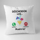 Dôchodok volá, musím ísť - vankúš s potlačou