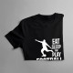 Eat,sleep and play football - pánske tričko s potlačou