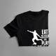 Eat,sleep and play football - detské tričko s potlačou