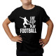 Eat,sleep and play football - detské tričko s potlačou