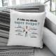 Z čoho sa skladá super dôchodca? - vankúš s potlačou