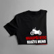 Najlepší otec (meno) jazdí na motorke - pánske tričko s potlačou - personalizovaný produkt