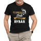 Super dedo rodený rybár - pánske tričko s potlačou