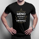 (Meno a vek) Diely stále originál - pánske tričko s potlačou - personalizovaný produkt