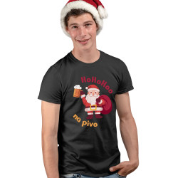 HO HO HOO na pivo - pánske tričko s potlačou