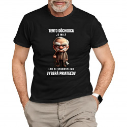 Pensioner is user friendly. He's just very picky about who its friends are - pánske tričko s potlačou