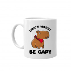 Don`t worry be Capy - keramický hrnček s potlačou