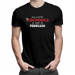 Najlepší dôchodca sa rodí vo februári - pánske tričko s potlačou