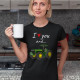 I love you and... - traktor - dámske tričko s potlačou